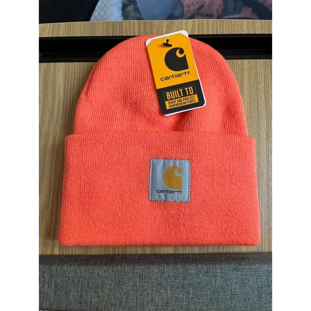 Carhartt Electric Coral knit beanie hat NWT